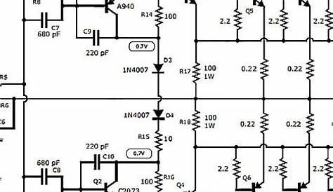2sa1943 2sc5200 power amplifier circuit diagram