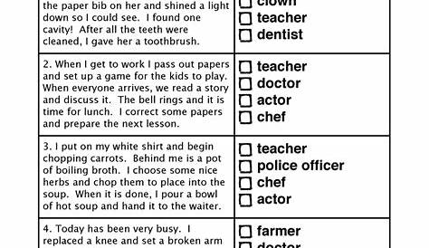 making inferences first grade worksheet