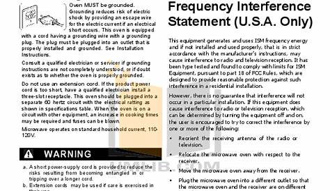 PDF manual for Frigidaire Microwave FFCM0734LS