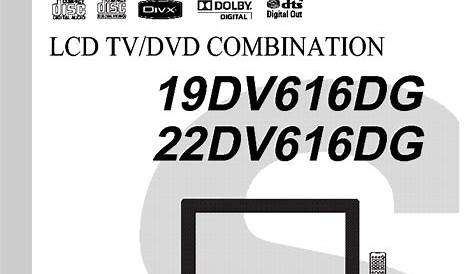 TOSHIBA 19DV616DG LCD TV-DVD SM Service Manual download, schematics