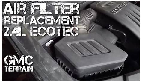 How to Replace Air Filter - GMC Terrain 2.4l - YouTube