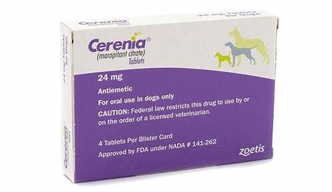 cerenia injectable dosing chart