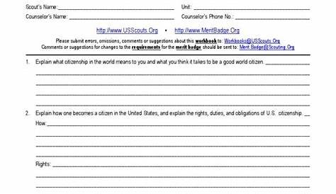 Citizenship: Just The Facts Worksheet Answer Key - Printable Word Searches