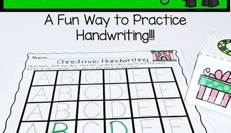 Christmas Handwriting Practice | Christmas handwriting practice