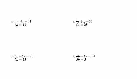Algebra: Solving Equations Worksheet Algebra 2. Intermediate Algebra
