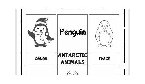Penguin Printable Activity Worksheets for Kindergarten - EnglishBix