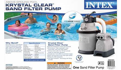 intex pool filter manual