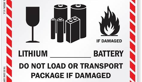 Printable Battery Shipping Label