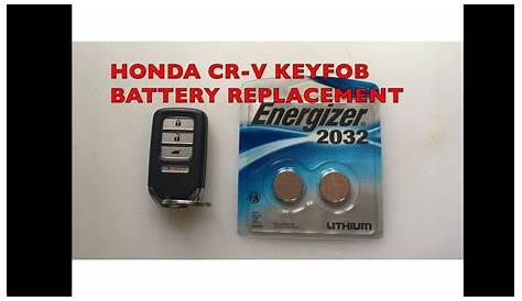 2019 honda crv key fob battery type