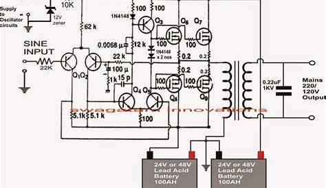 Make This 1KVA (1000 watts) Pure Sine Wave Inverter Circuit | Circuit Diagram Centre