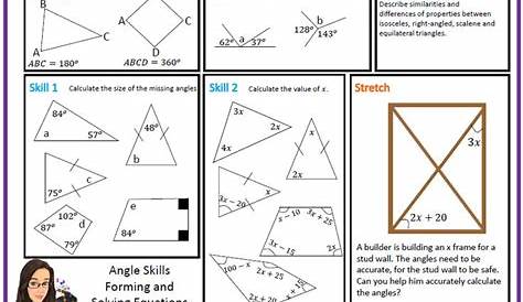 geometry maths worksheet