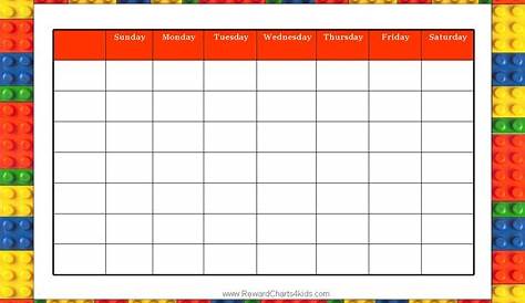 printable weekly sticker chart