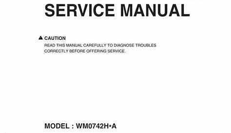 WASHING MACHINE SERVICE MANUAL | Manualzz