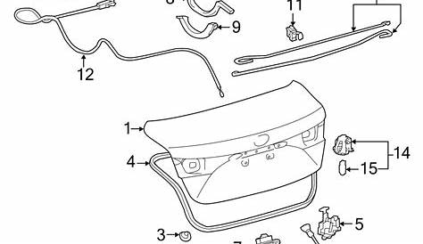 Toyota Avalon Trunk Torque Rod - 6453107021 | Toyota Parts Superstore