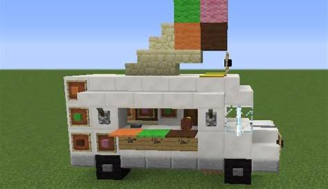 Ice Cream Truck 1 - Blueprints for MineCraft Houses, Castles, Towers
