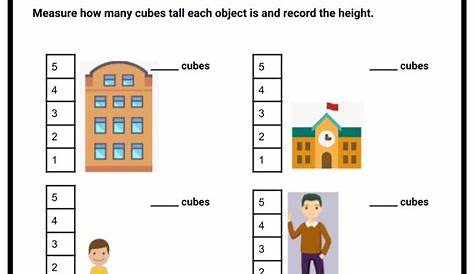 measurable attributes kindergarten worksheet