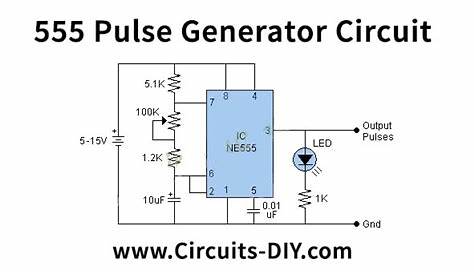 555 Pulse Generator Circuit - PWM