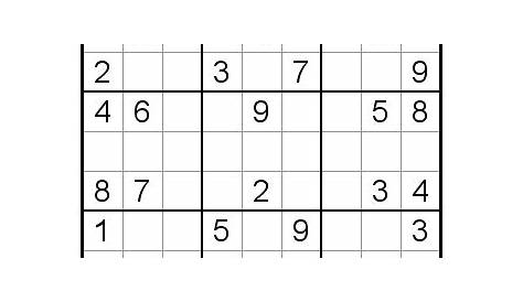 PRINTABLE SUDOKU