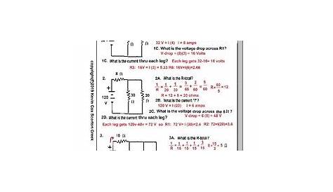 Series And Parallel Circuits Basics Answer Key