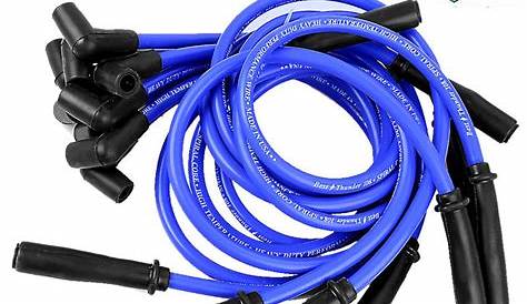 9PCS Spark Plug Wire Set 10.5MM Blue High Performance HEI SBC BBC 350