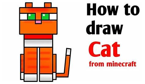 How To Draw A Minecraft Cat : Ocelot Animal From The Jungle In