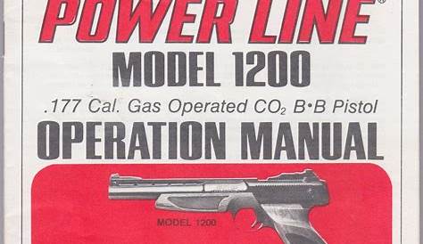 Daisy Power Line Model 1200 Operation Manual by Daisy Manufacturing