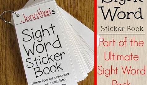 sight word books free printable