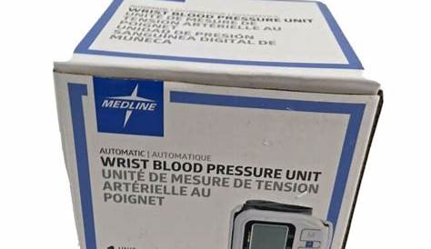 medline wrist blood pressure monitor manual