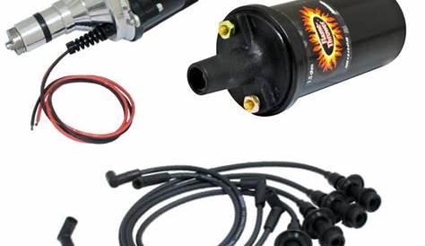 Flame-Thrower Distributor W/ Electronic Ignition, Black Screamer Kit by