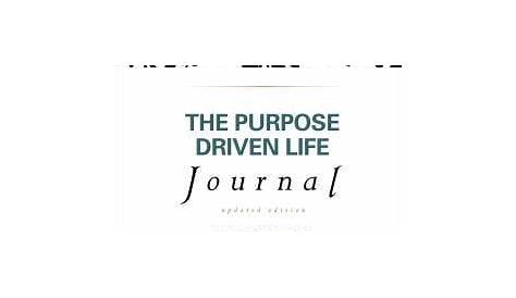 The Purpose Driven Life Journal by Rick Warren
