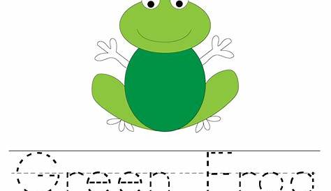 frog booklet worksheet for kindergarten