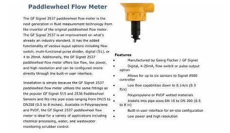 signet flow meter manual