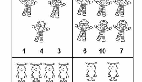 4 Printable Outer Space Count and Circle Numbers 0-10 | Etsy in 2021