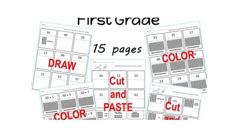 grade 1 place value visuals worksheet