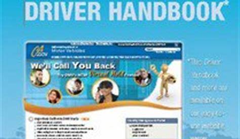 CA CALIFORNIA DRIVERS HANDBOOK DMV drivers manual exam test guide- on
