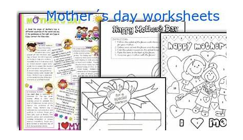 mother day worksheet