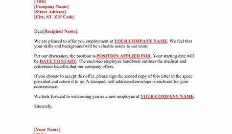 3+ Job Offer Letter Sample Templates - Free Templates in DOC, PPT, PDF