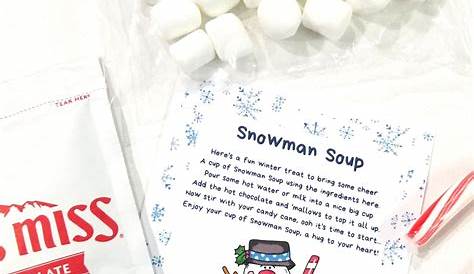 snowman soup recipe printable