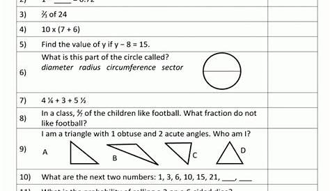 Mental Math 4Th Grade Arithmeticksheets Divisiond Problems - Math