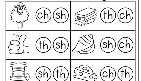 Consonant Digraph Worksheets - Worksheet24