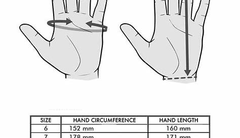 Glove Sizes Explained - Images Gloves and Descriptions Nightuplife.Com