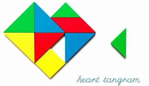 heart tangram printable
