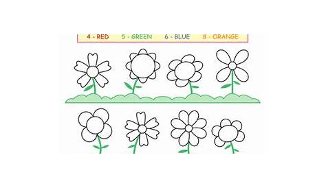 preschool flower worksheets free printables