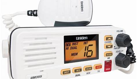 Uniden UM355, 25W Fixed Mount VHF Radio, White - Read Marine