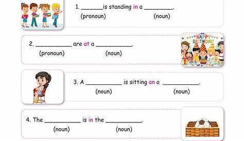 preposition worksheet for grade 5