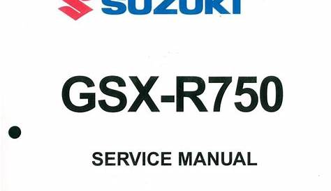 suzuki gsxr 750 owners manual free download