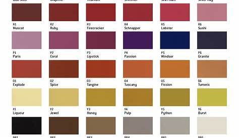 ️Metallic Automotive Paint Color Chart Free Download| Gmbar.co