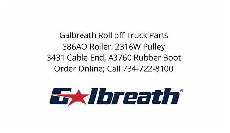 Galbreath Rolloff Truck Parts, Dealer: Call 734-722-8100