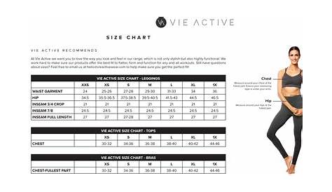 Activewear Good American Size Chart - guarurec
