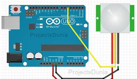 How To Interface PIR Sensor With Arduino | PROJECTSDUNIA